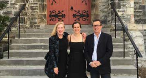Joselyn and daughter Nicola and Dr. Adams.